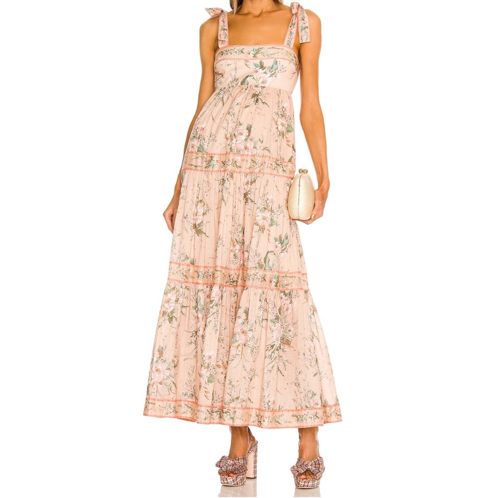 Zimmermann Pink Moonshine Tie Dress